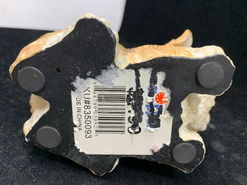 CERAMIC BROWN/WHITE BUNNY.