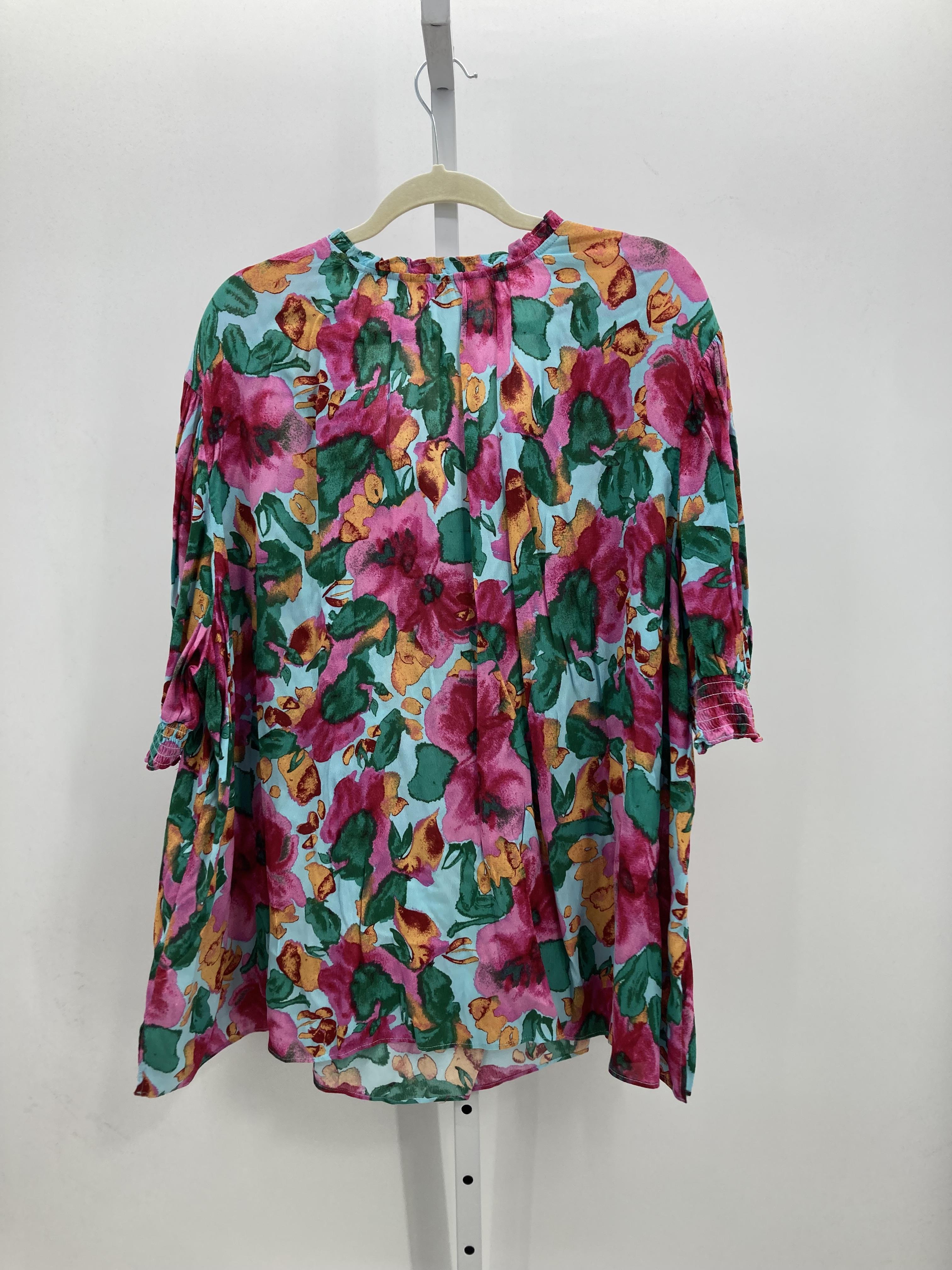 Terra & Sky Size 4X Womens Short Sleeve Shirt