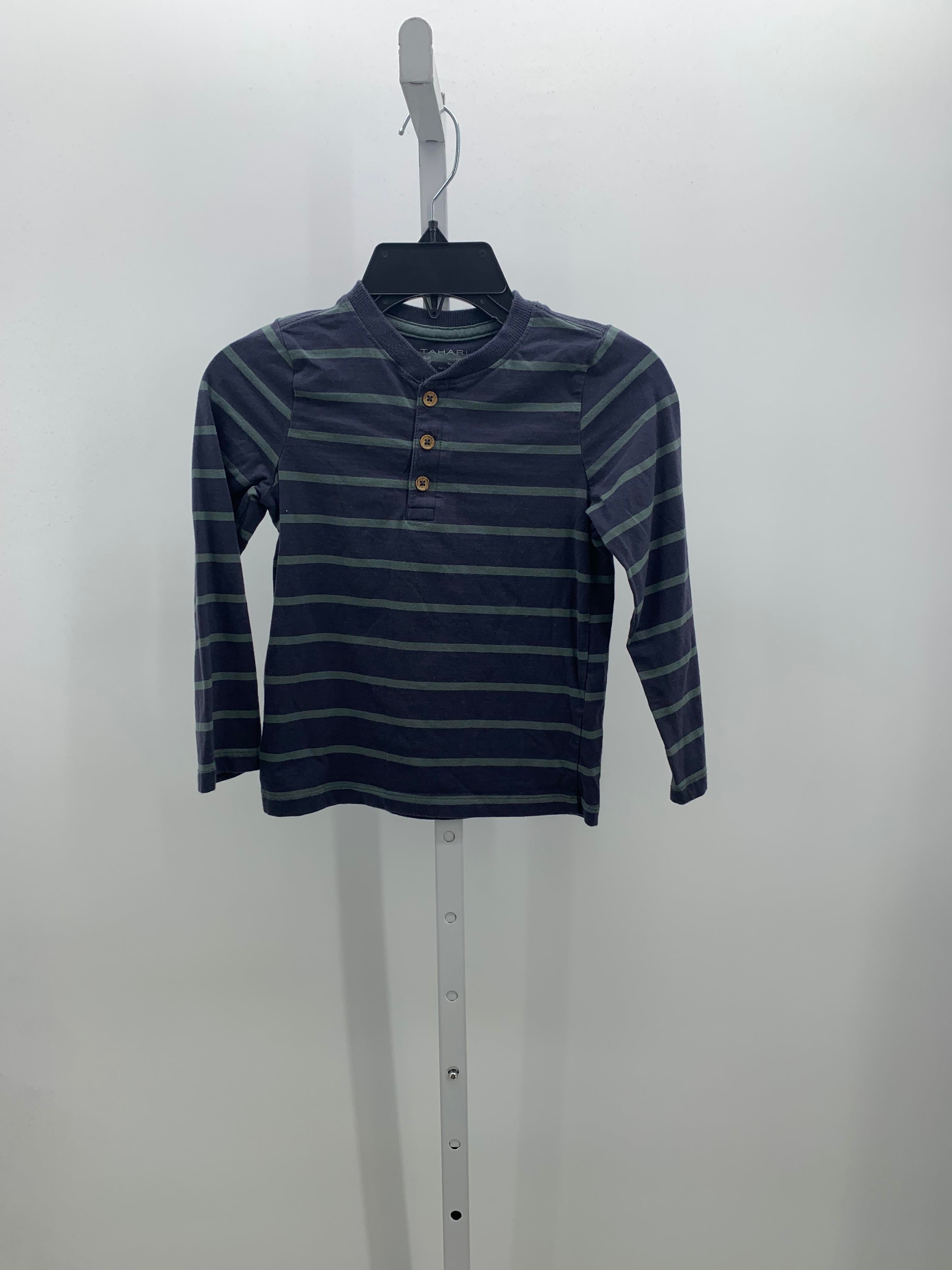 NAVY/GREEN STRIPE KNIT