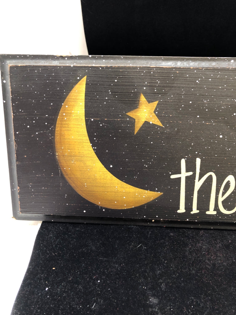 I LOVE YOU TO THE MOON WOOD WALL ART.