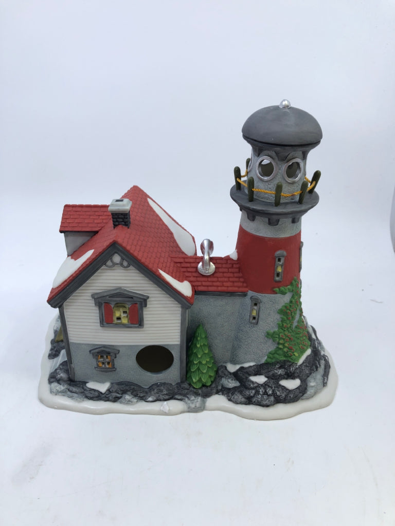 PIGEONHEAD LIGHTHOUSE NEW ENGLAND VILLAGE SERIES.