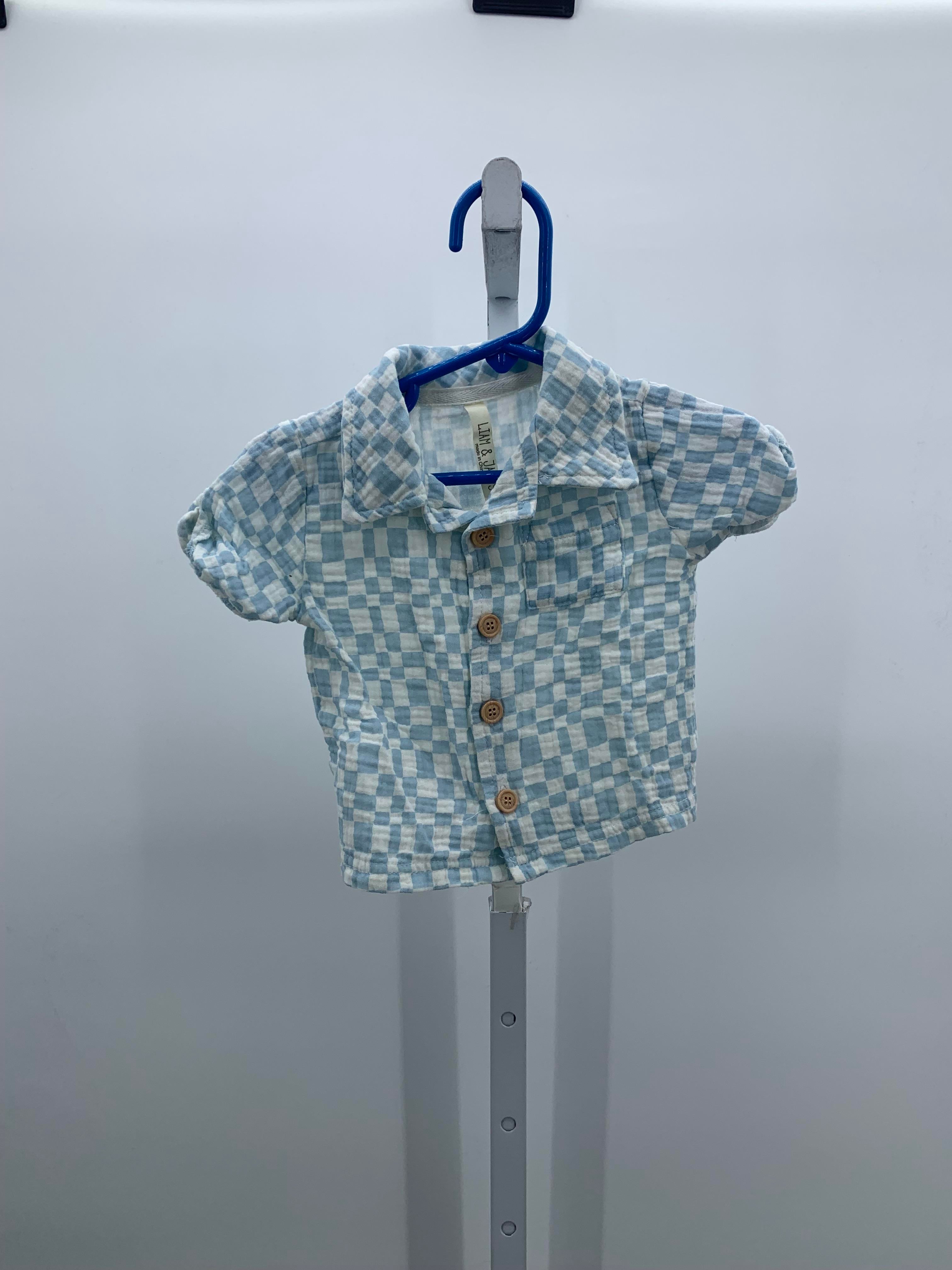 BLUE CHECKERED.