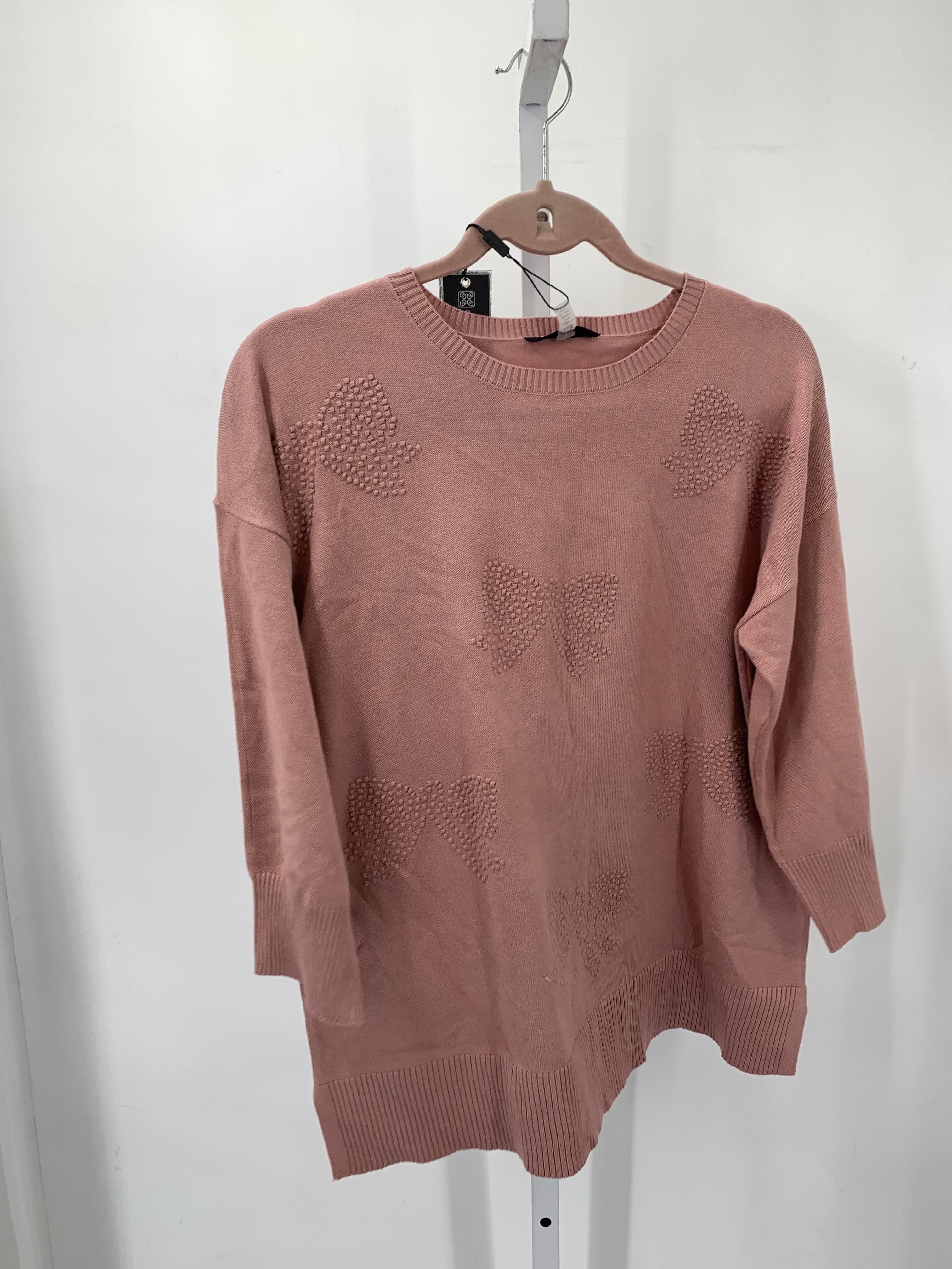 Cable & Gauge Size Large Misses Long Slv Sweater