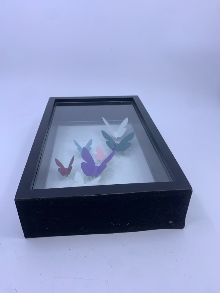 BUTTERFLY SHADOW BOX WAL ART.