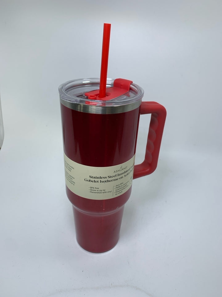 NWT STAINLESS STEEL TRAVEL TUMBLER.