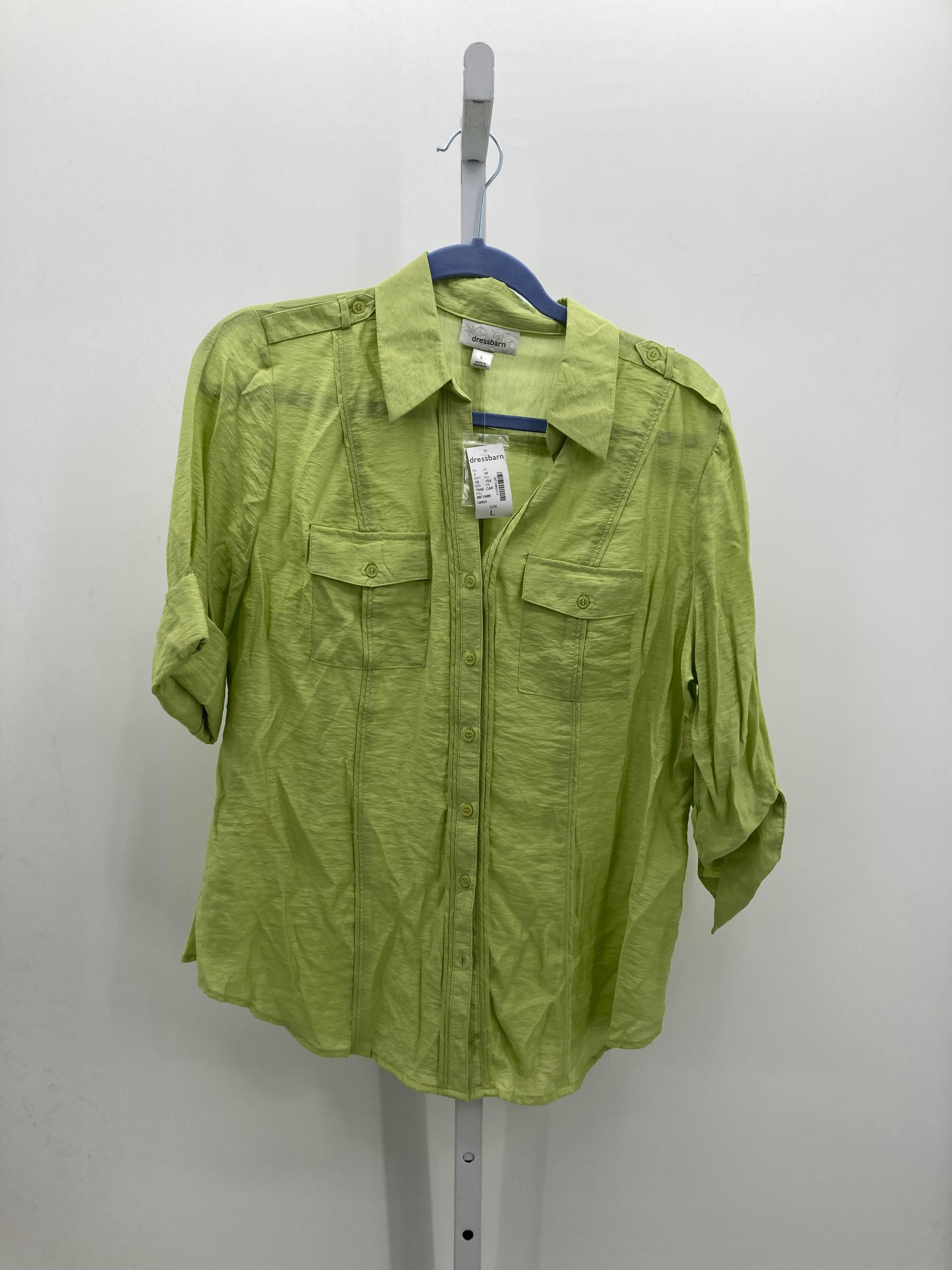 Dress Barn Size Large Misses 3/4 Sleeve Shirt