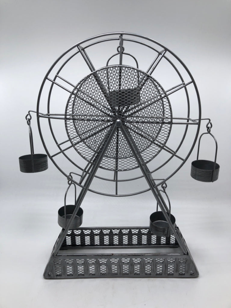 METAL VOTIVE FERRIS WHEEL.