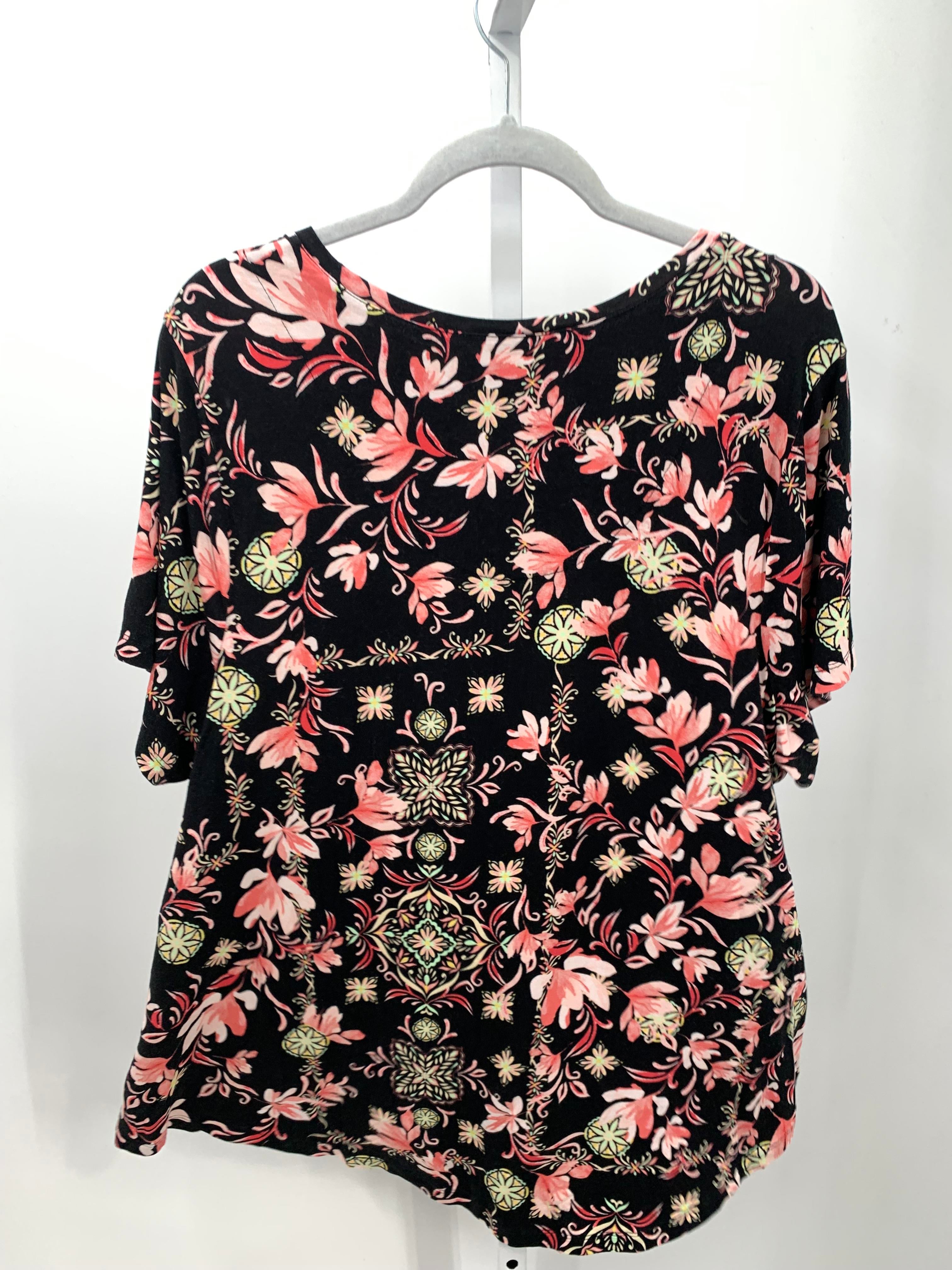 JM Collection Size 3X Womens Short Sleeve Shirt