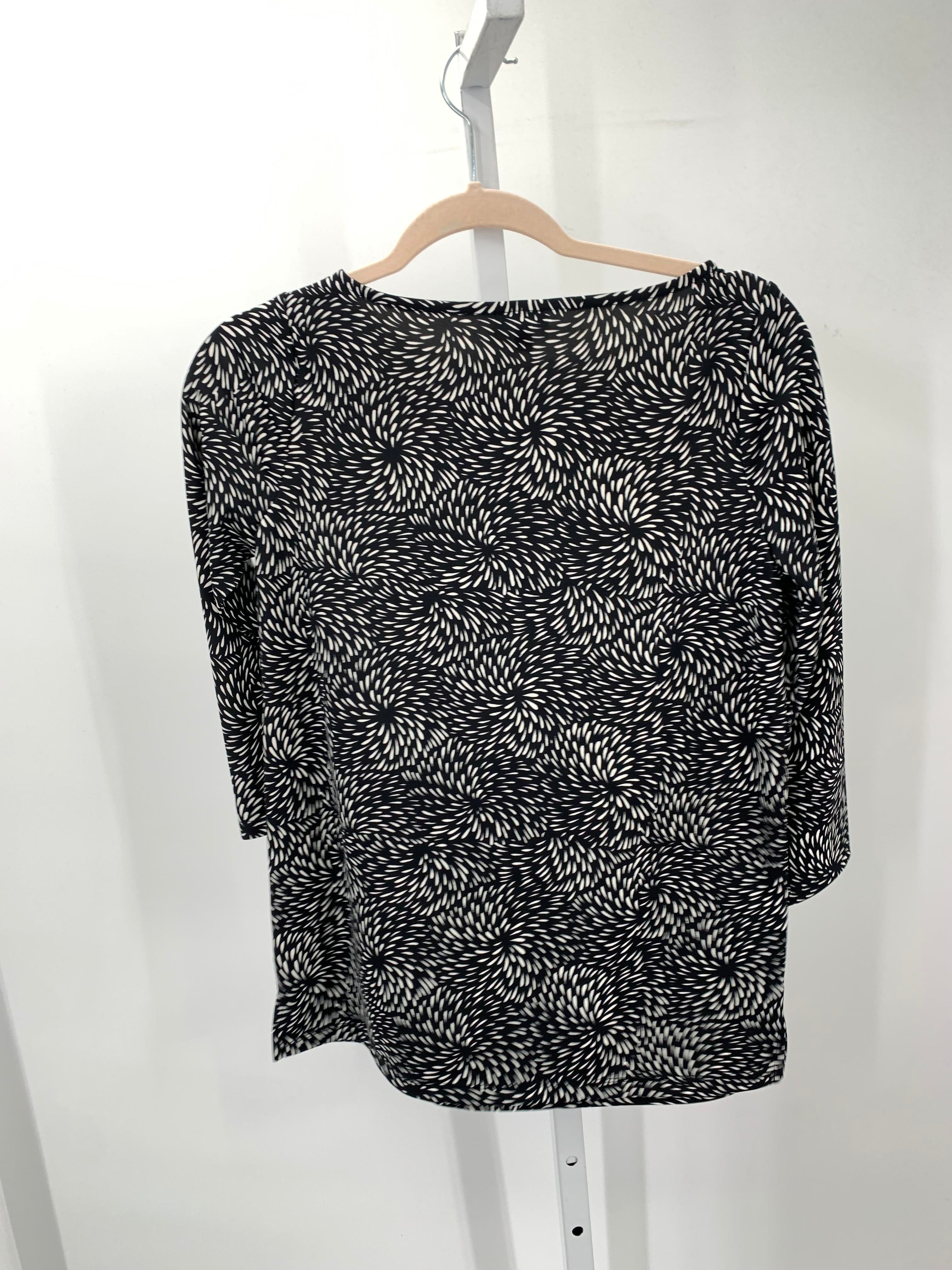 Talbots Size X Small Petite Petite 3/4 Sleeve Shirt