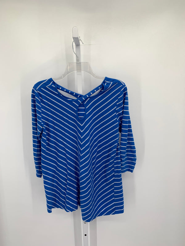 Erin London Size Small Misses 3/4 Sleeve Shirt