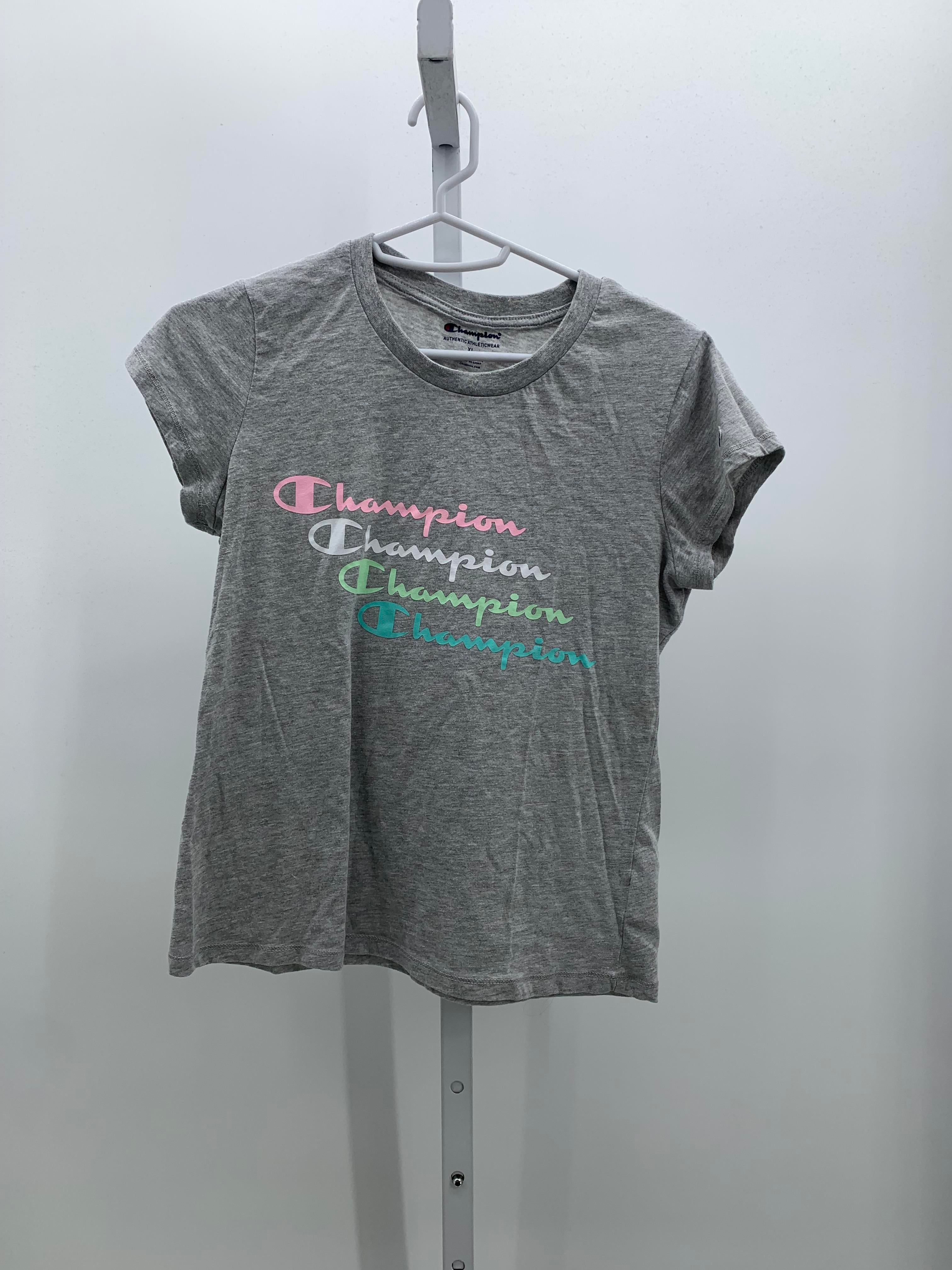 Champion Size 18-20 Girls Short Sleeve Shirt