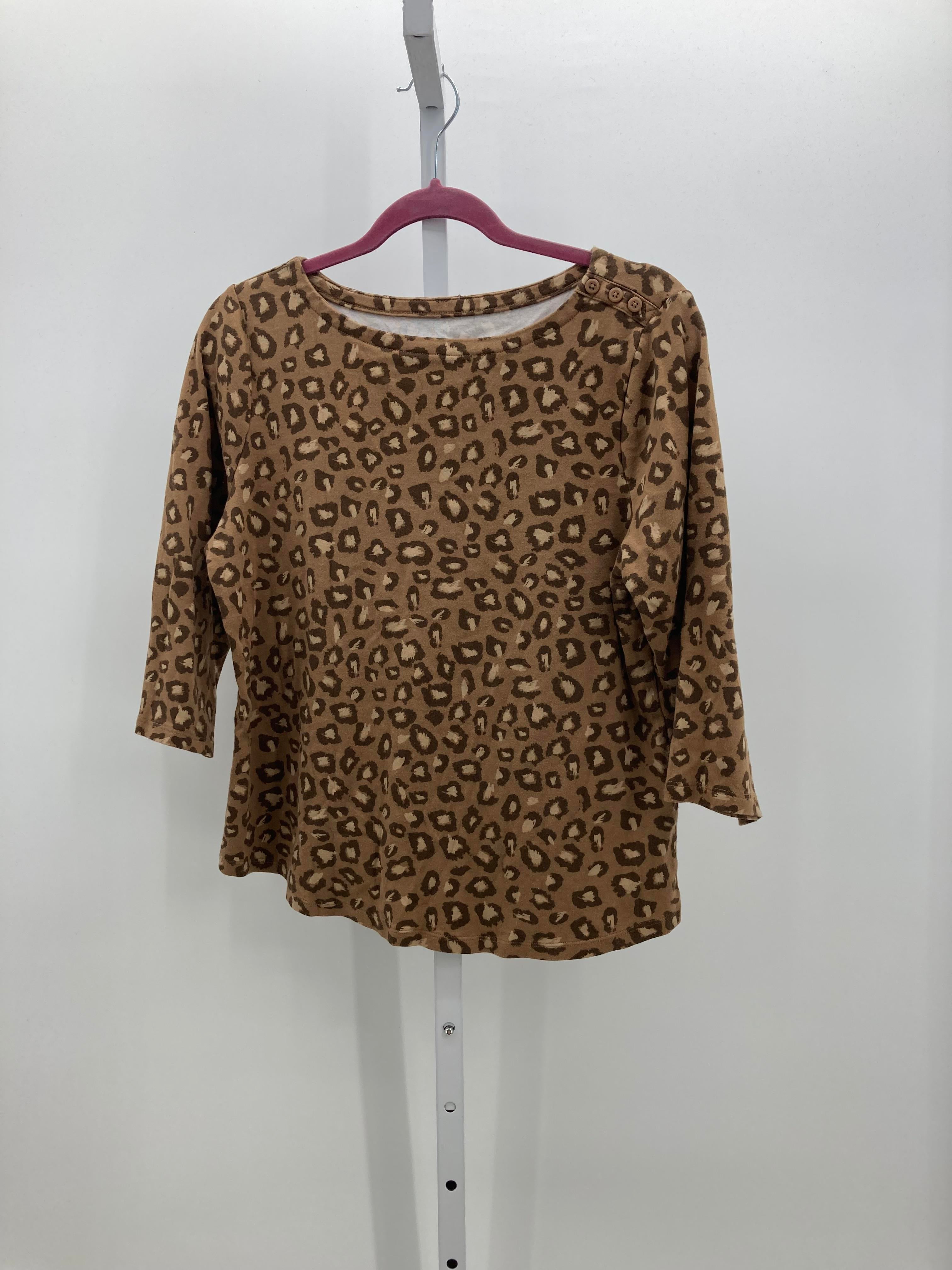 Charter Club Size Large Misses Short Sleeve Shirt