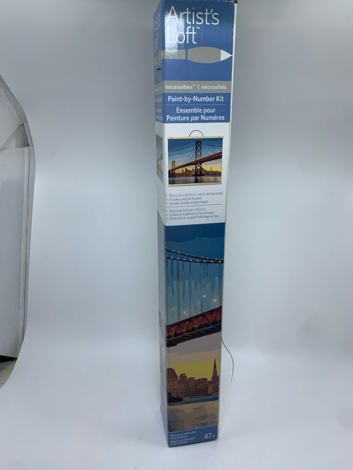 NIB BRIDGE PAINT BY NUMBER.