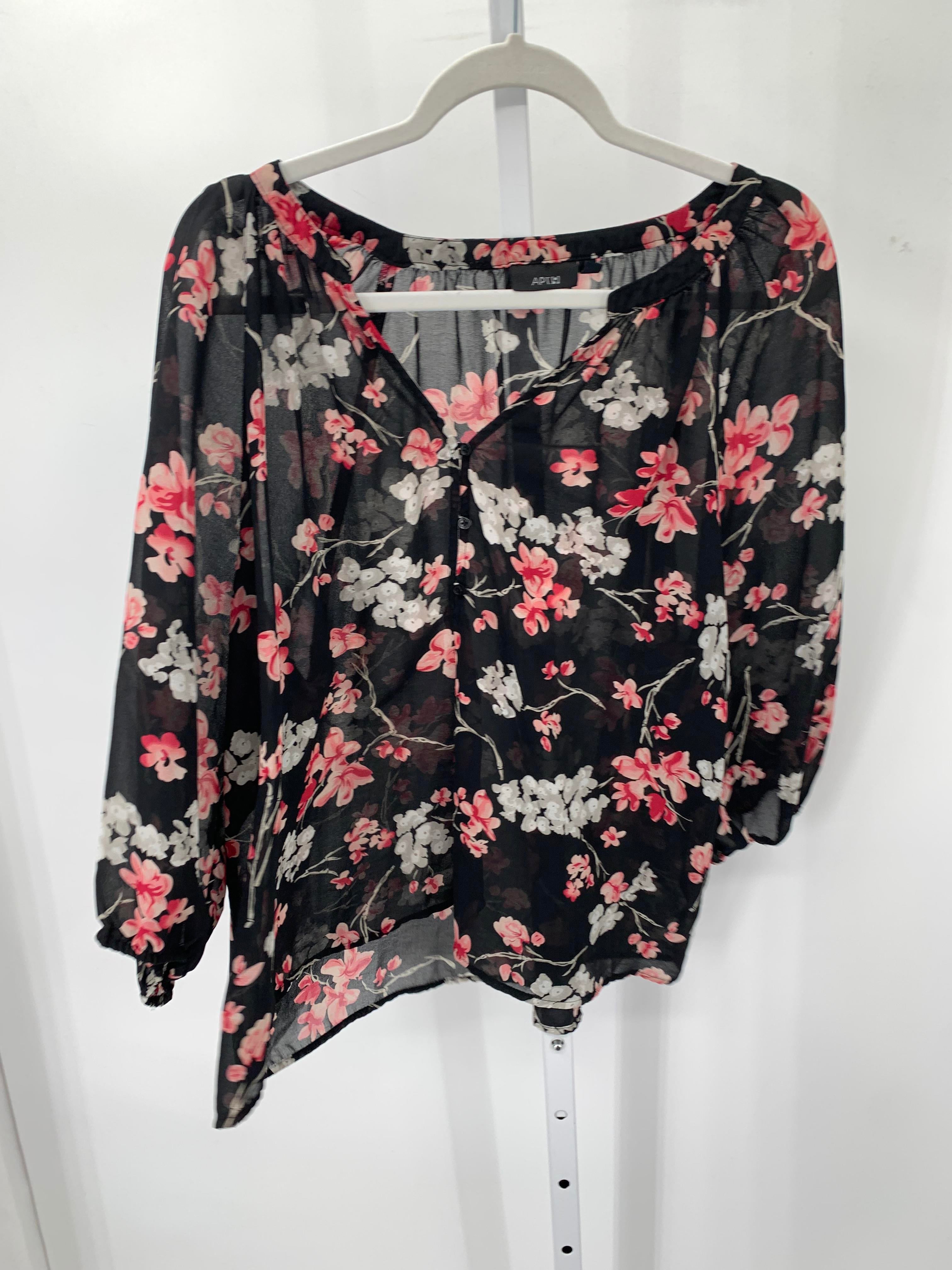 Apt. 9 Size Extra Large Misses 3/4 Sleeve Shirt