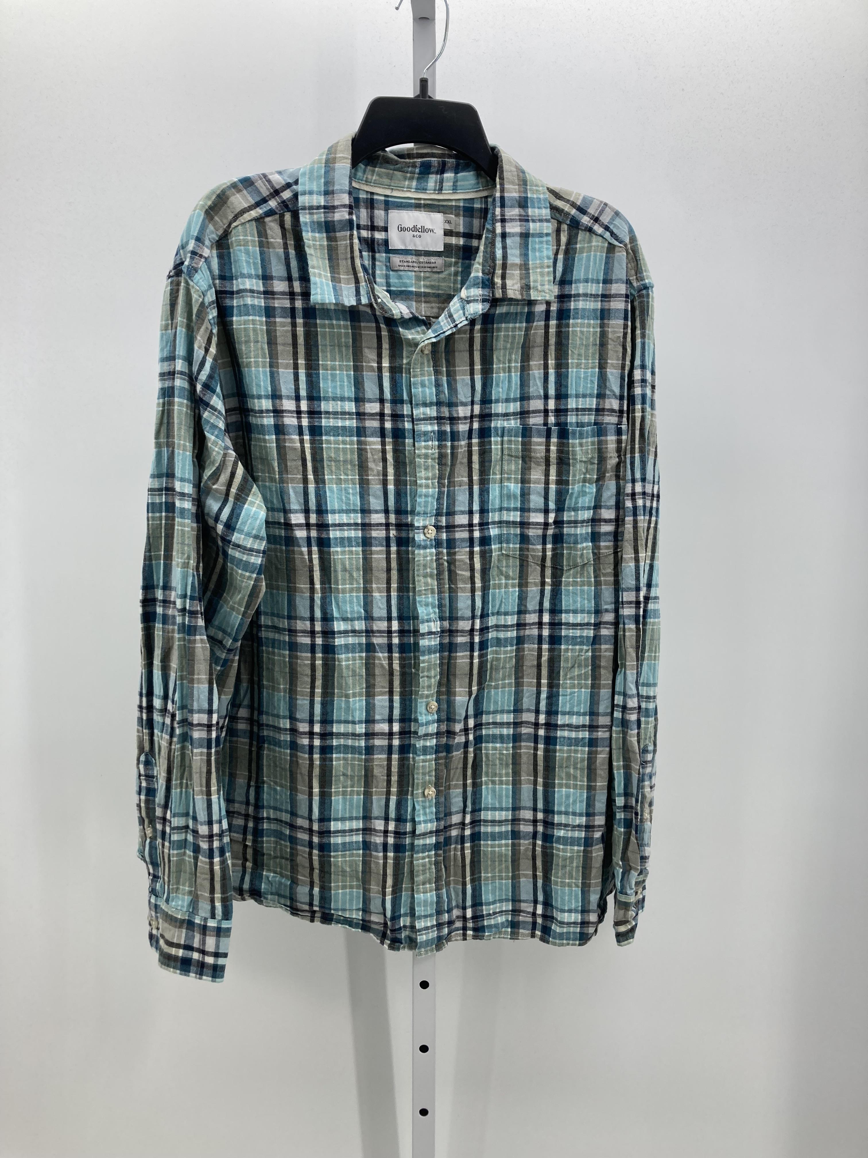 PLAID BTN DOWN