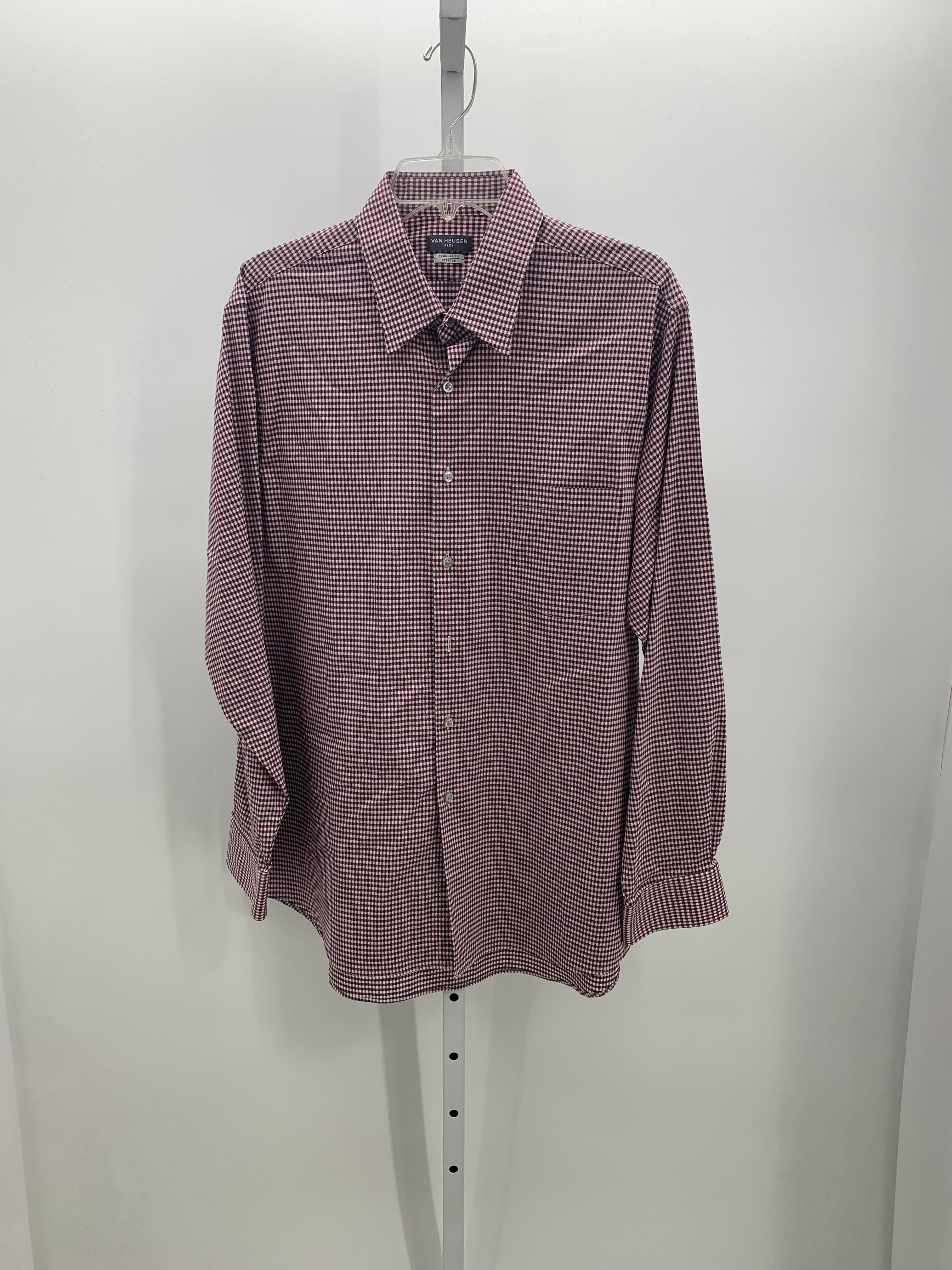 RED/BLACK CHECK BUTTON DOWN
