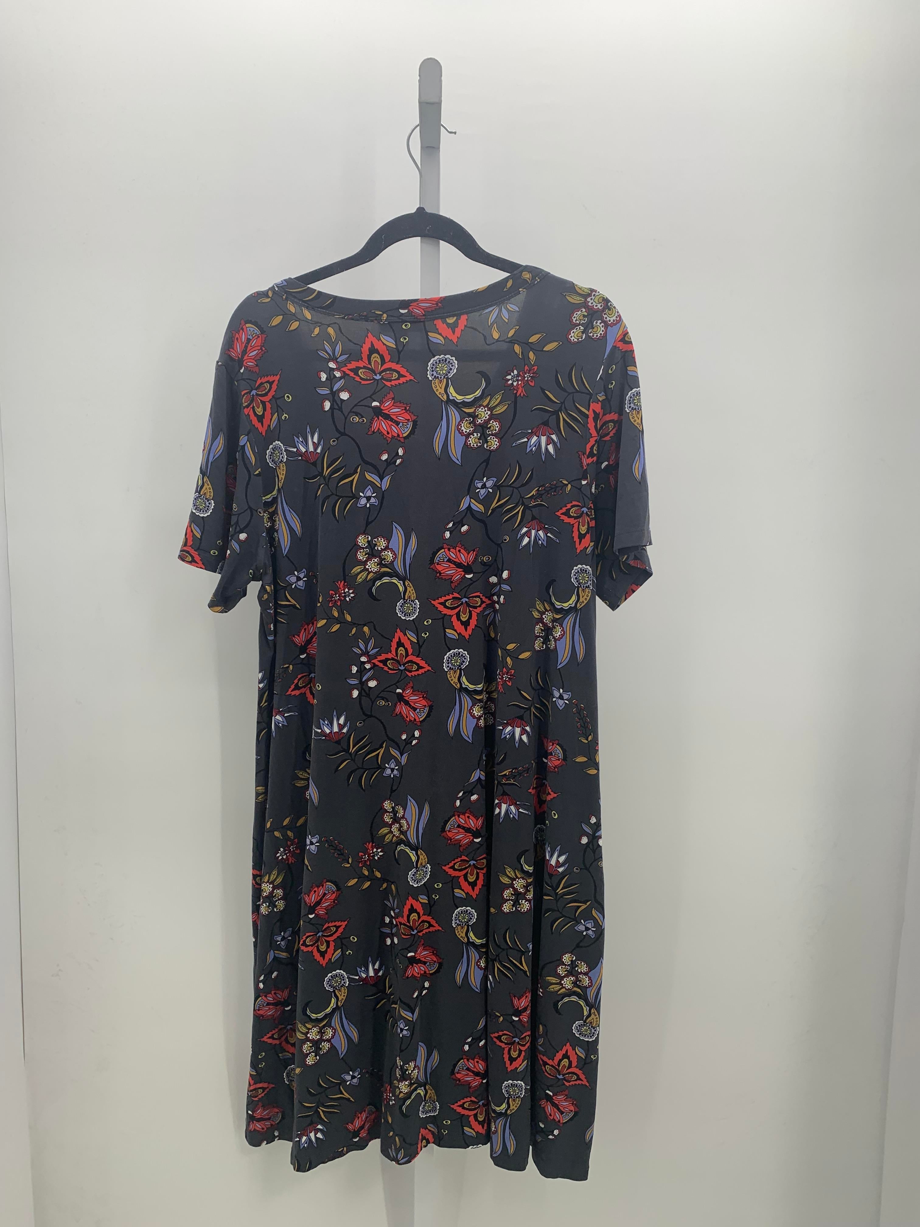 Premise Size 1X Womens Short Sleeve Dress