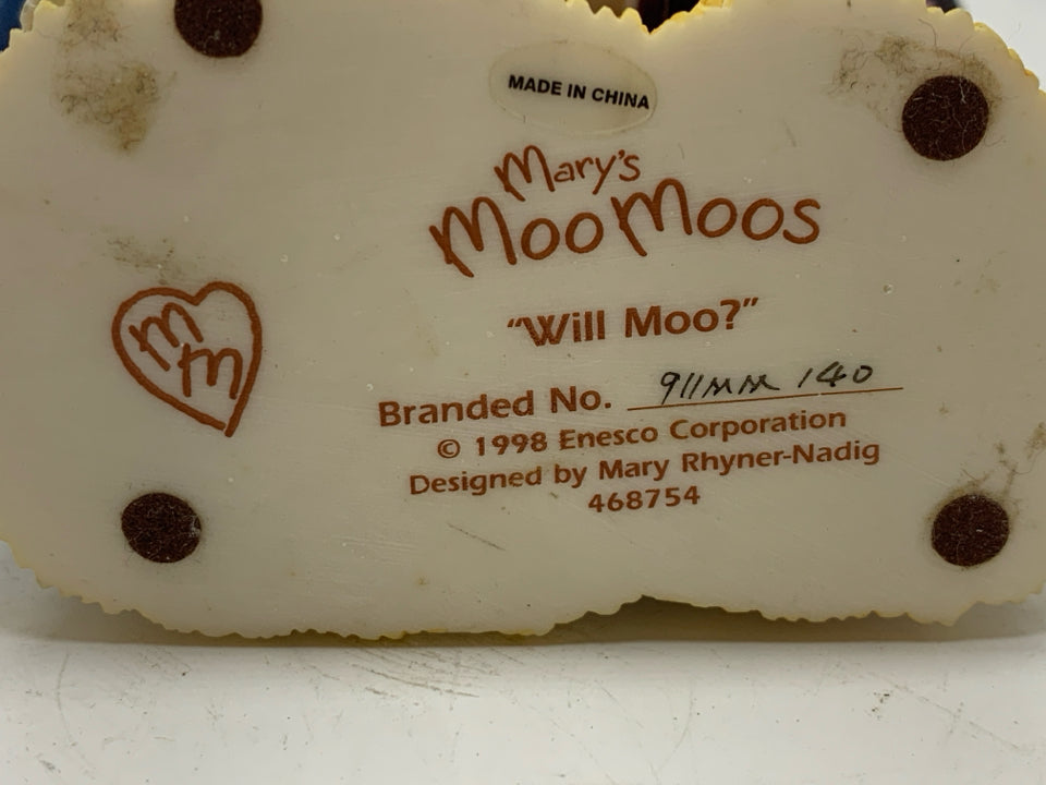 "WILL MOO?" MARYS MOOS FIGURINE.