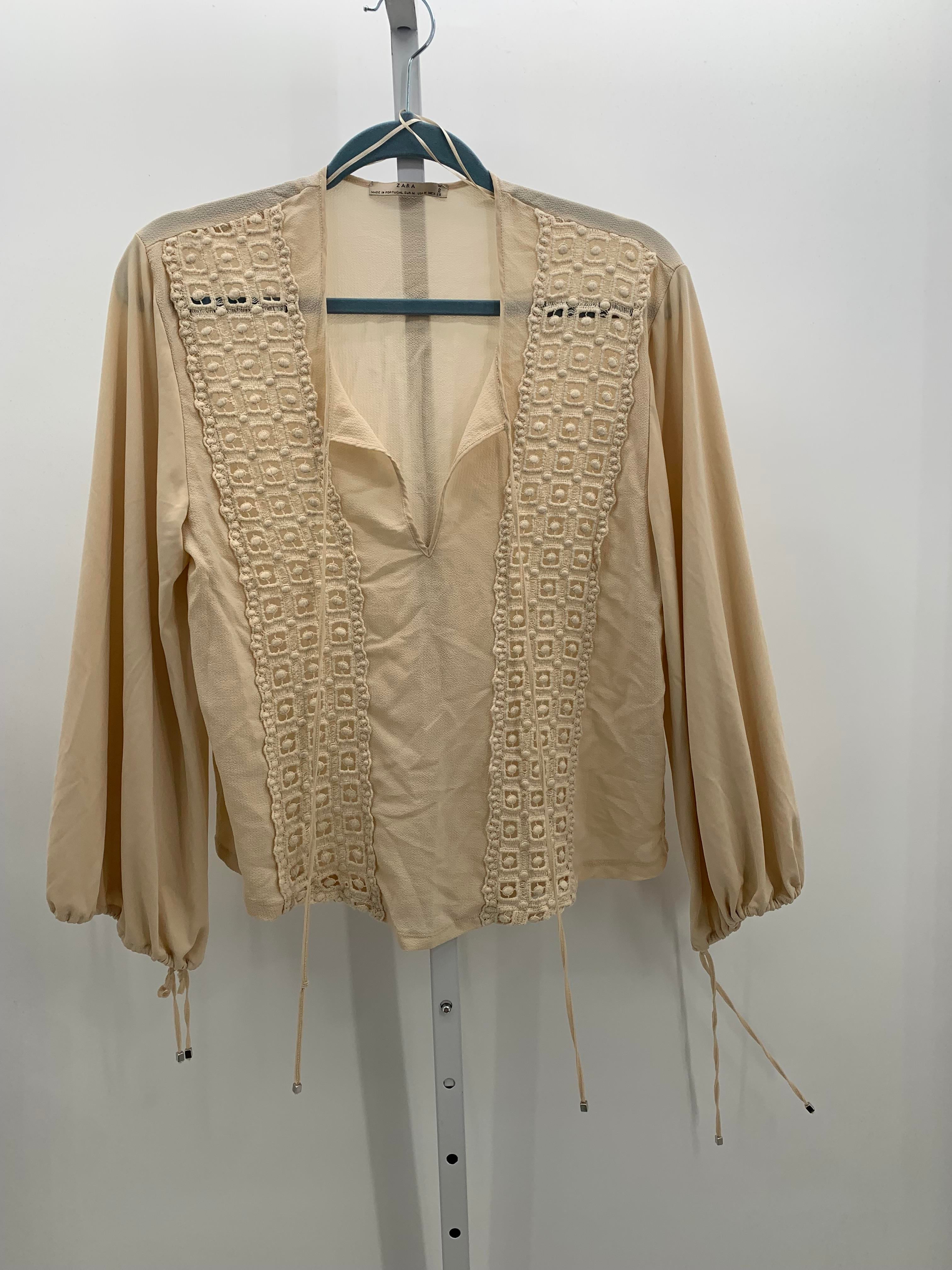 Zara Size Medium Misses Long Sleeve Shirt