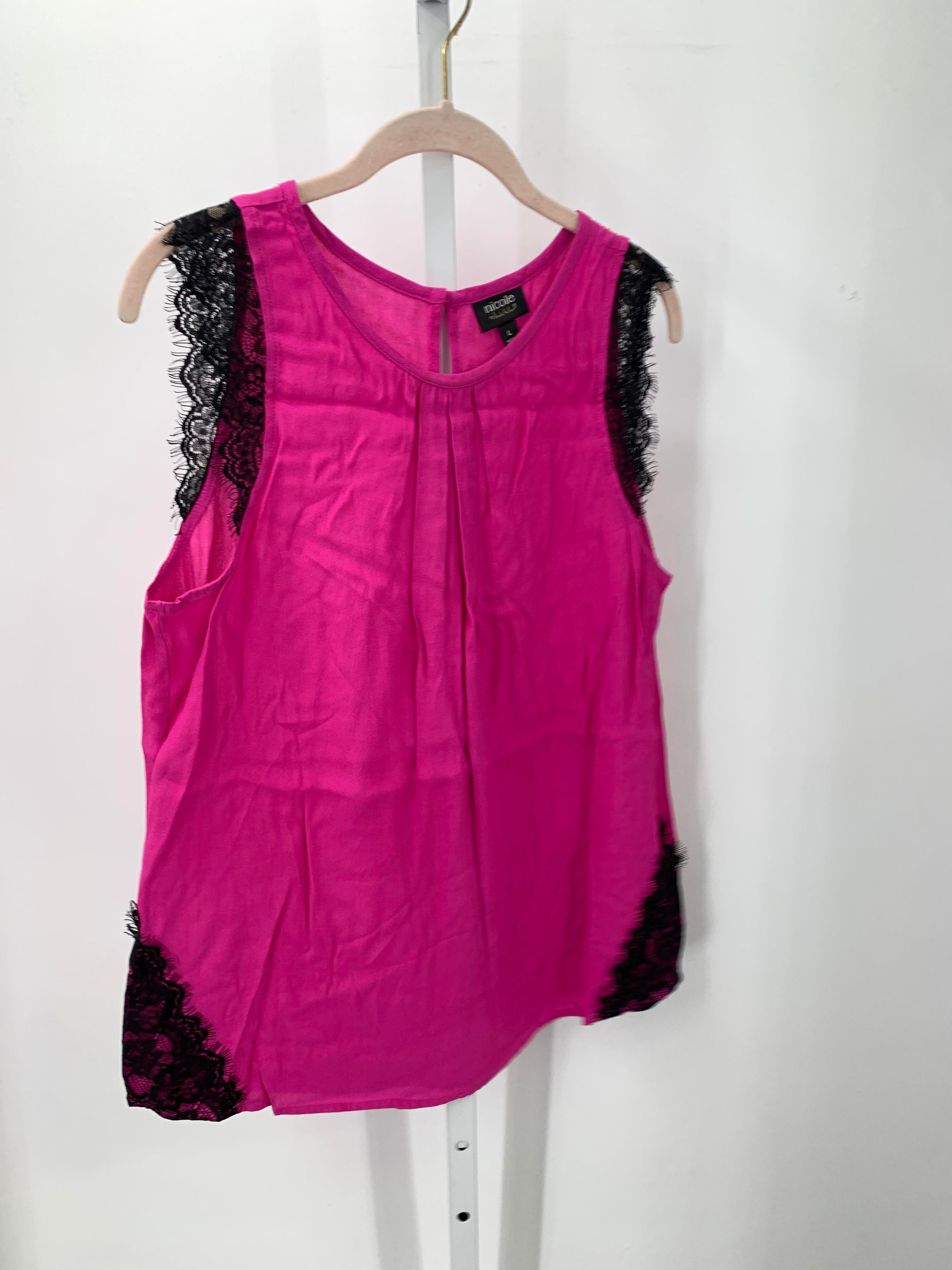 Nicole Miller Size Large Misses Sleeveless Shirt