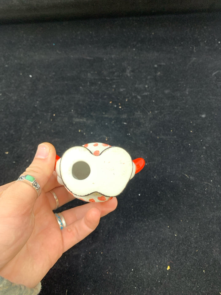 CERAMIC GLAZED SHORT SANTA.