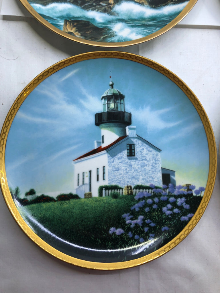 6 VARIOUS LIGHTHOUSE PLATES.