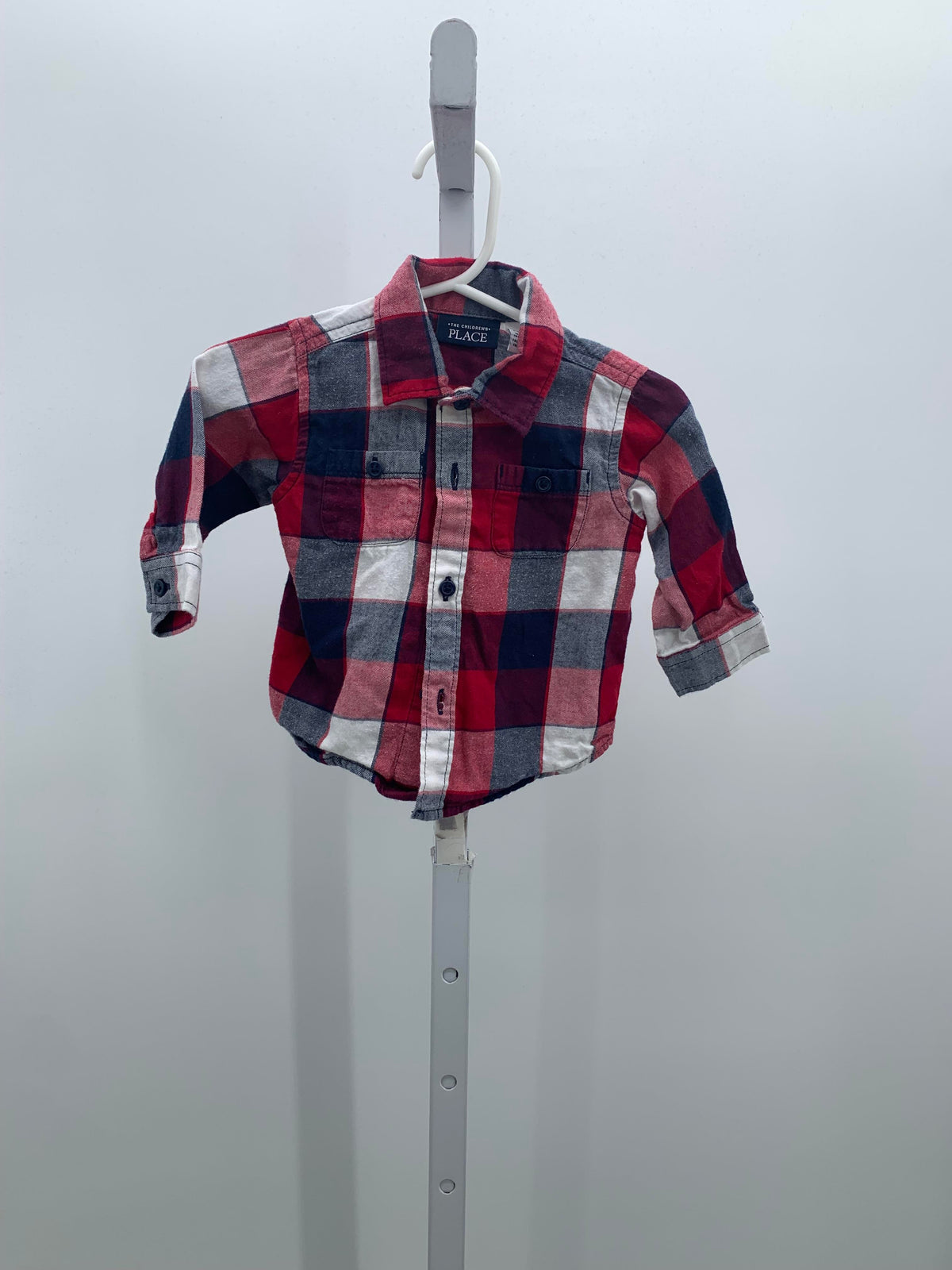 NAVY WHITE PLAID