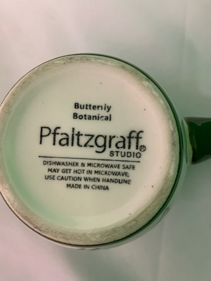 PFALTZGRAFF FLORAL MUG W BUTTERFLY.
