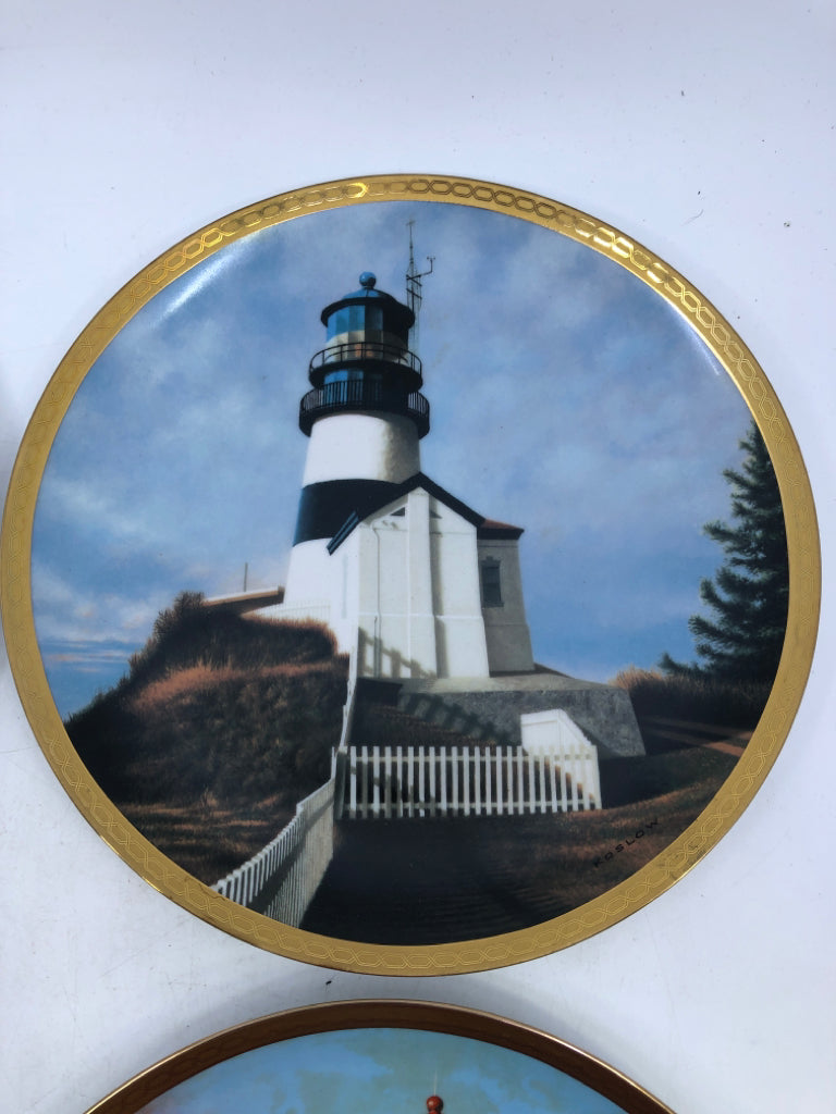 6 VARIOUS LIGHTHOUSE PLATES.
