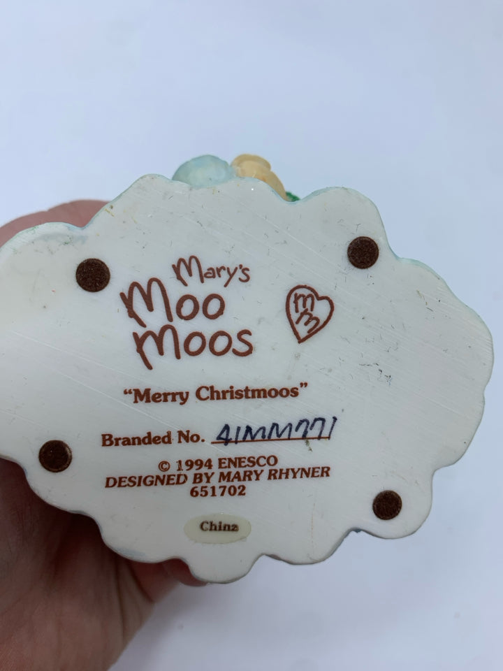 "MERRY CHRISTMOOS" MARY MOOMOOS FIGURE.