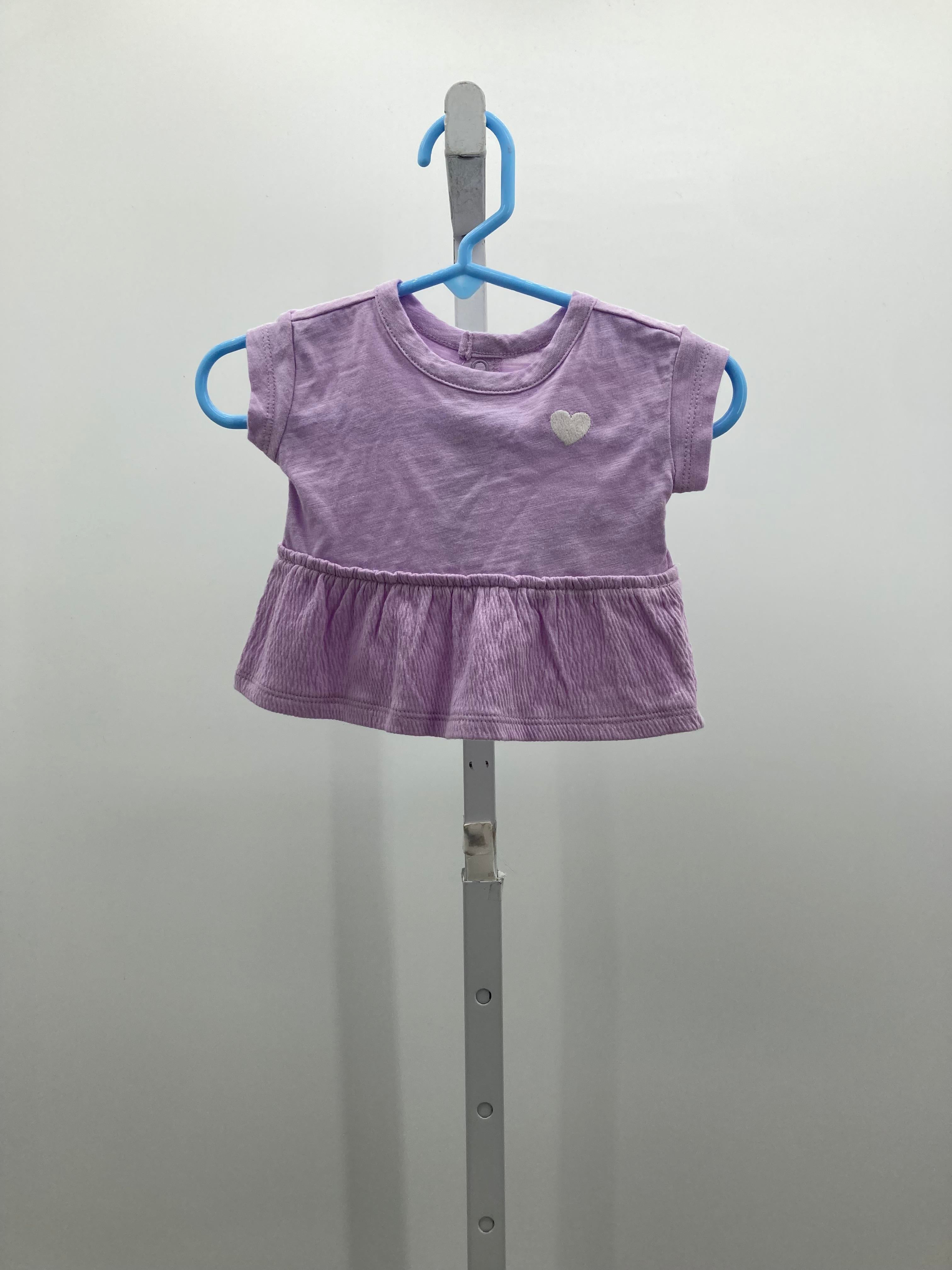 Carters Size Newborn Girls Short Sleeve Shirt