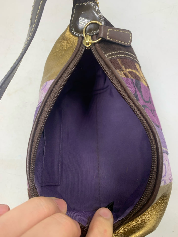 Vintage Y2K Coach Mini Demi Signature Patchwork Handbag