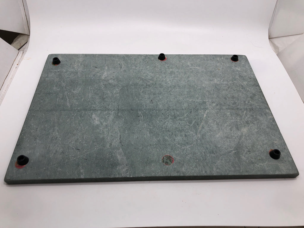 HEAVY GREEN MARBLE BOARD.