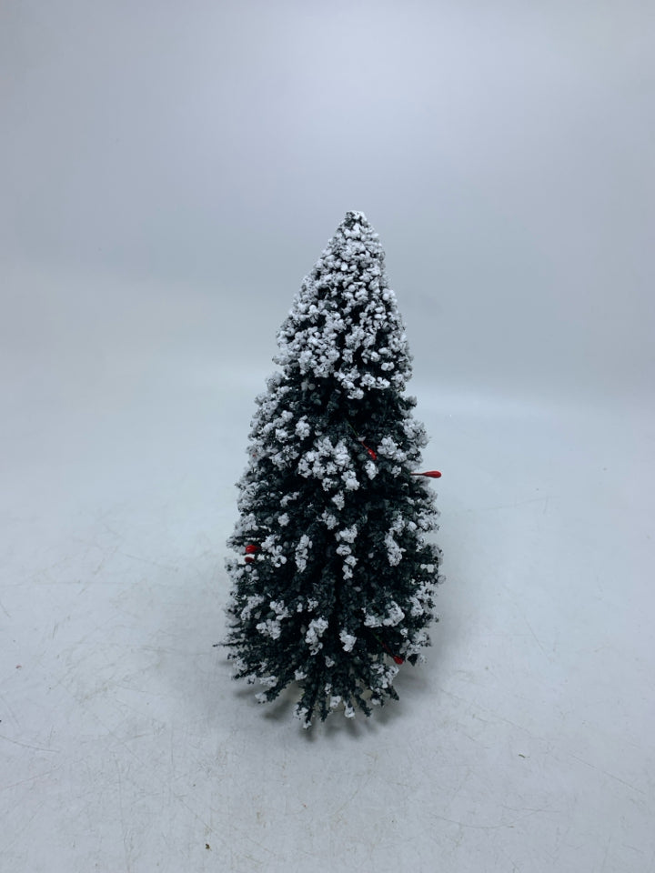 BYER'S CHOICE SNOW FLOCKED W/ BERRIES CHRISTMAS TREE.