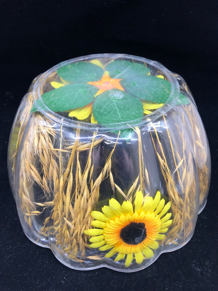 SUNFLOWER DOUBLE INSULATION ICE BUCKET/ BOWL.