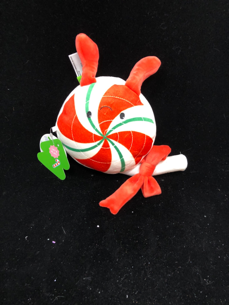 PLUSH PEPPERMINT CANDY.