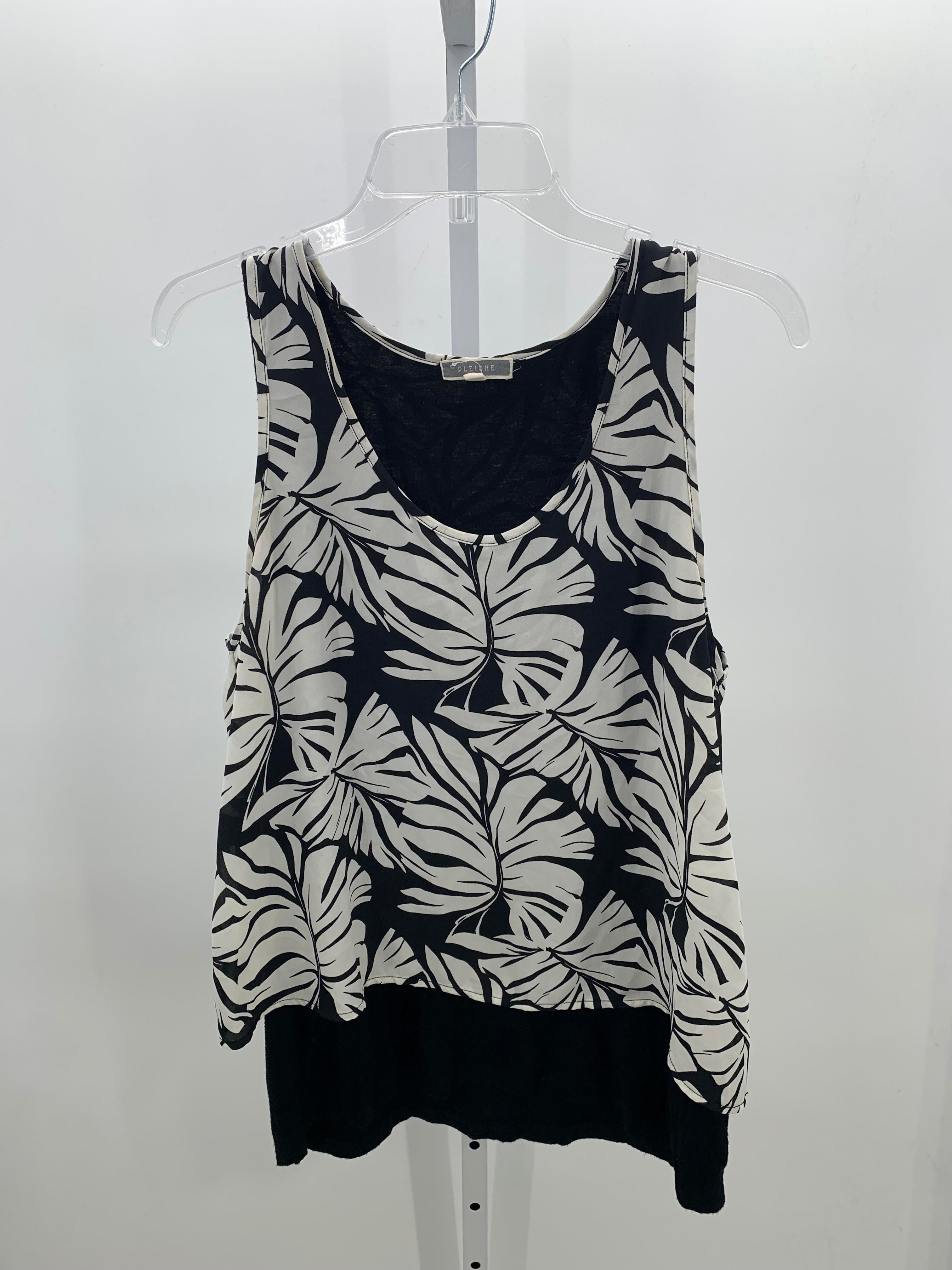 Pleione Size Medium Misses Sleeveless Shirt