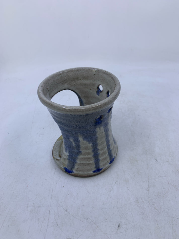 GREY/BLUE WAX WARMER.
