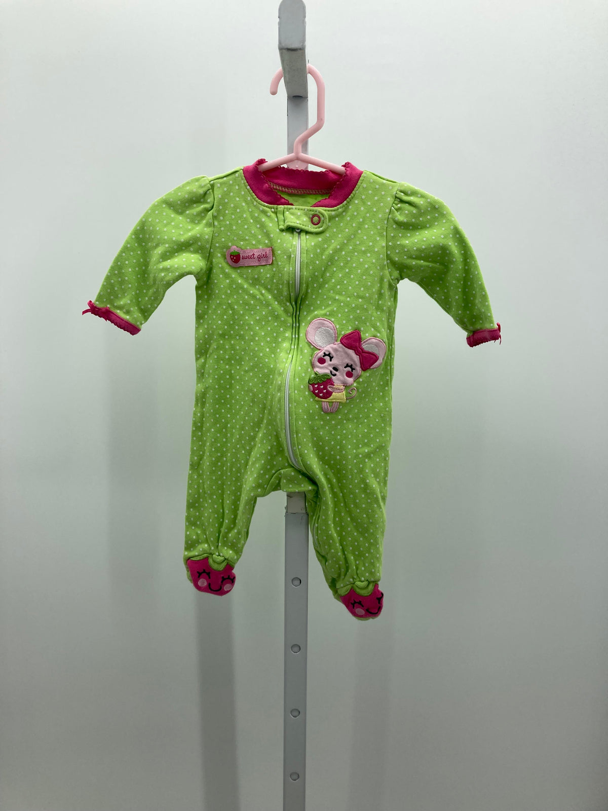 Small Wonders Size 0-3 months Girls Long Slv. Romper