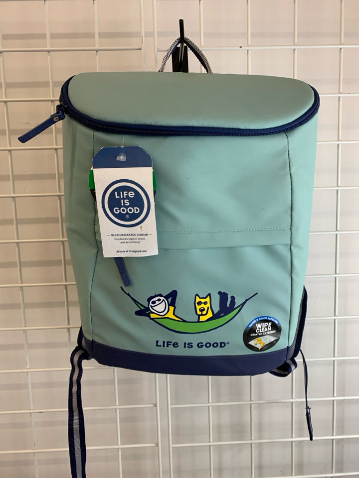 NWT "LIFE IS GOOD" 18 CAN BACKPACK COOLER.