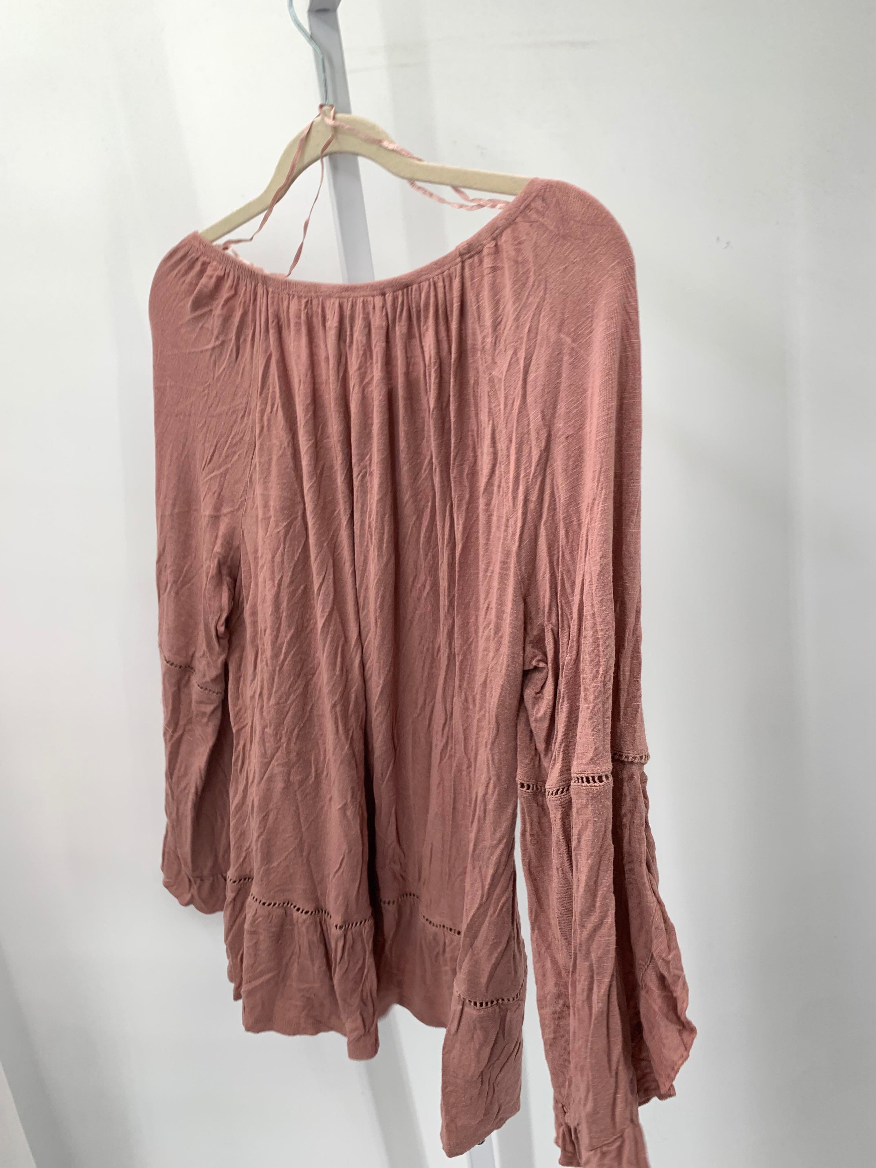 Fever Size 1X Womens 3/4 Sleeve Shirt