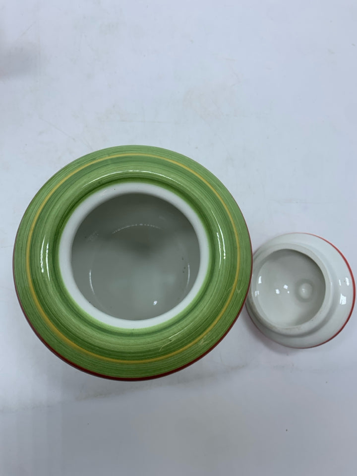 TROPICAL SWIRL DANSK CREAM & SUGAR.