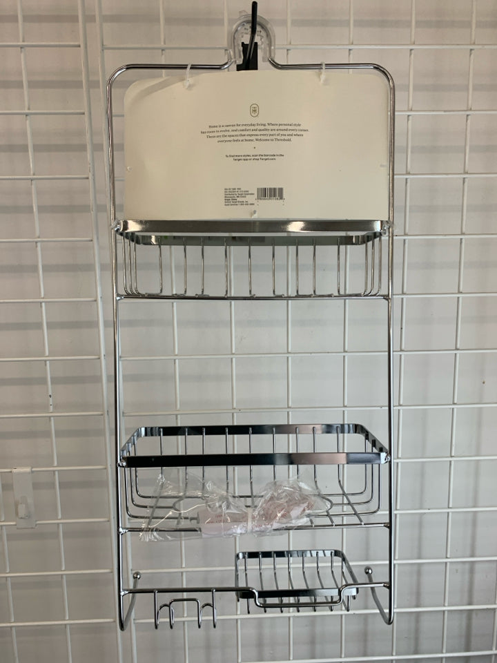 NIP CHROME SHOWER CADDY.