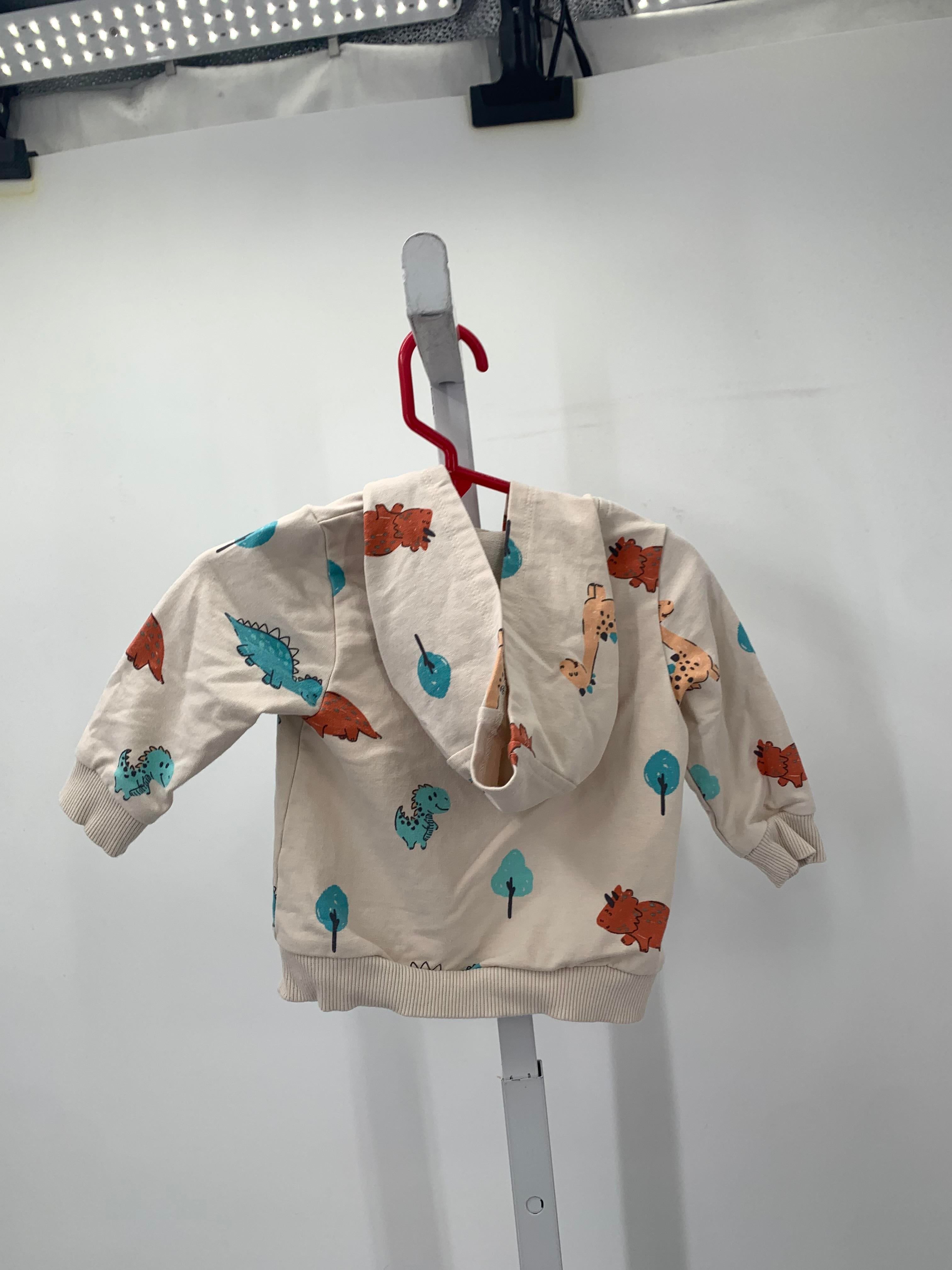 DINOS HOODED ZIP KNIT