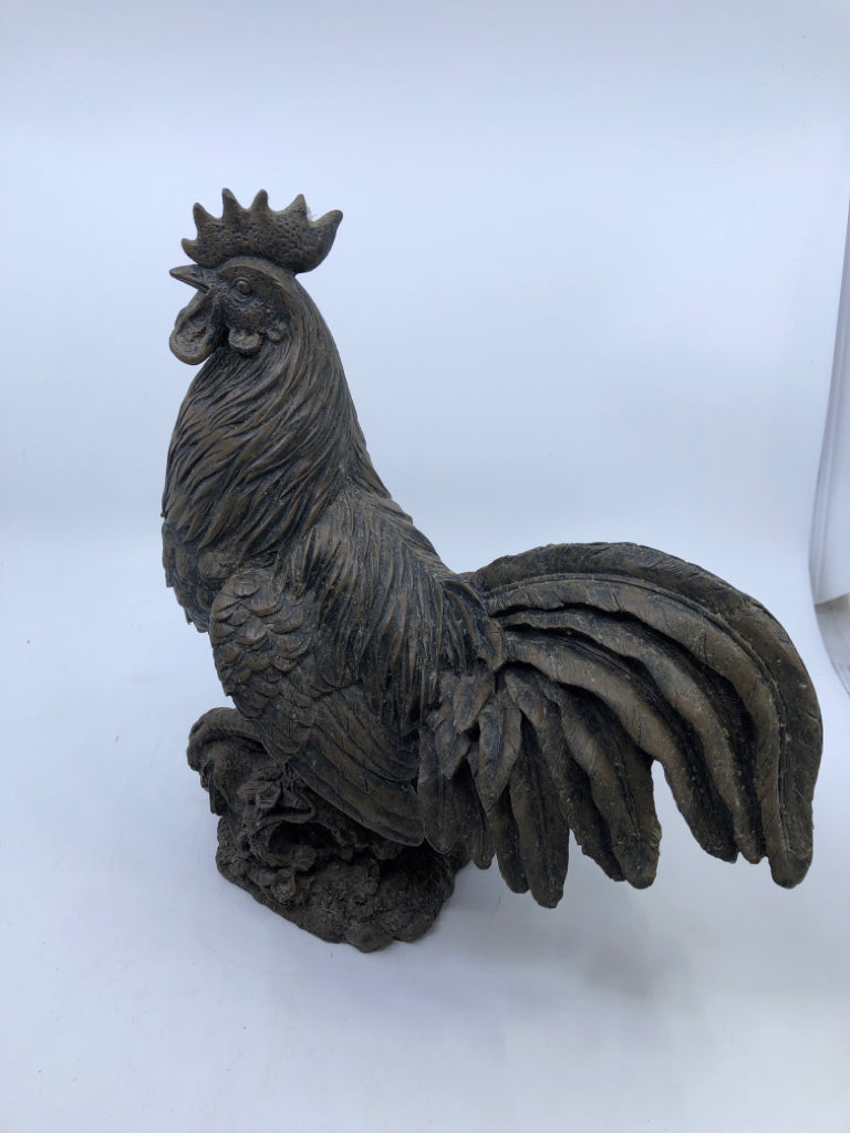 RESIN CARVED ROOSTER.