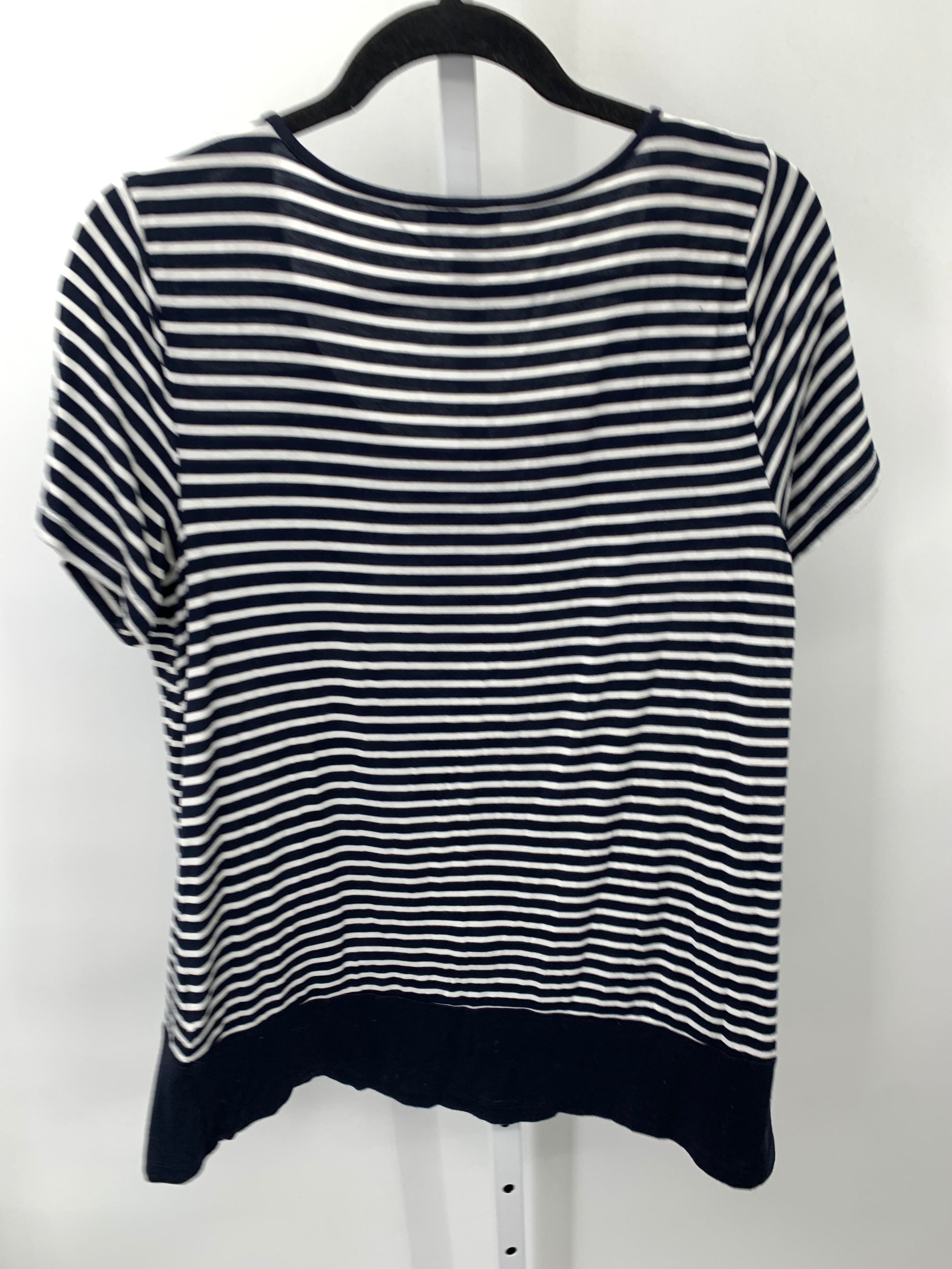 Jones New York Size Large Misses Short Sleeve Shirt