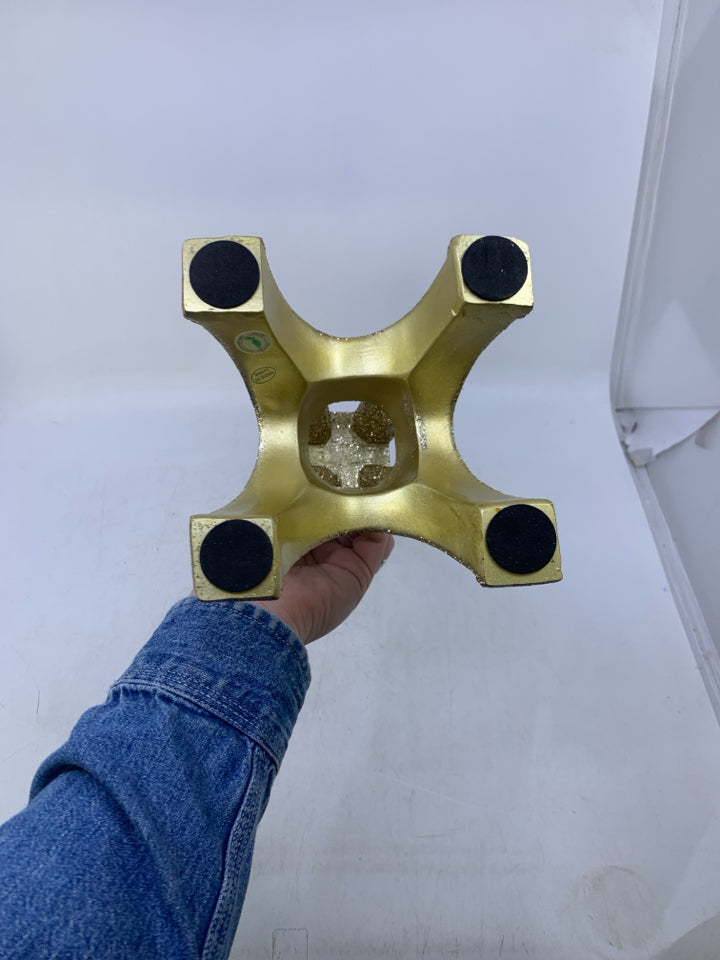 GOLD RESIN SPARKLE EIFFEL TOWER.