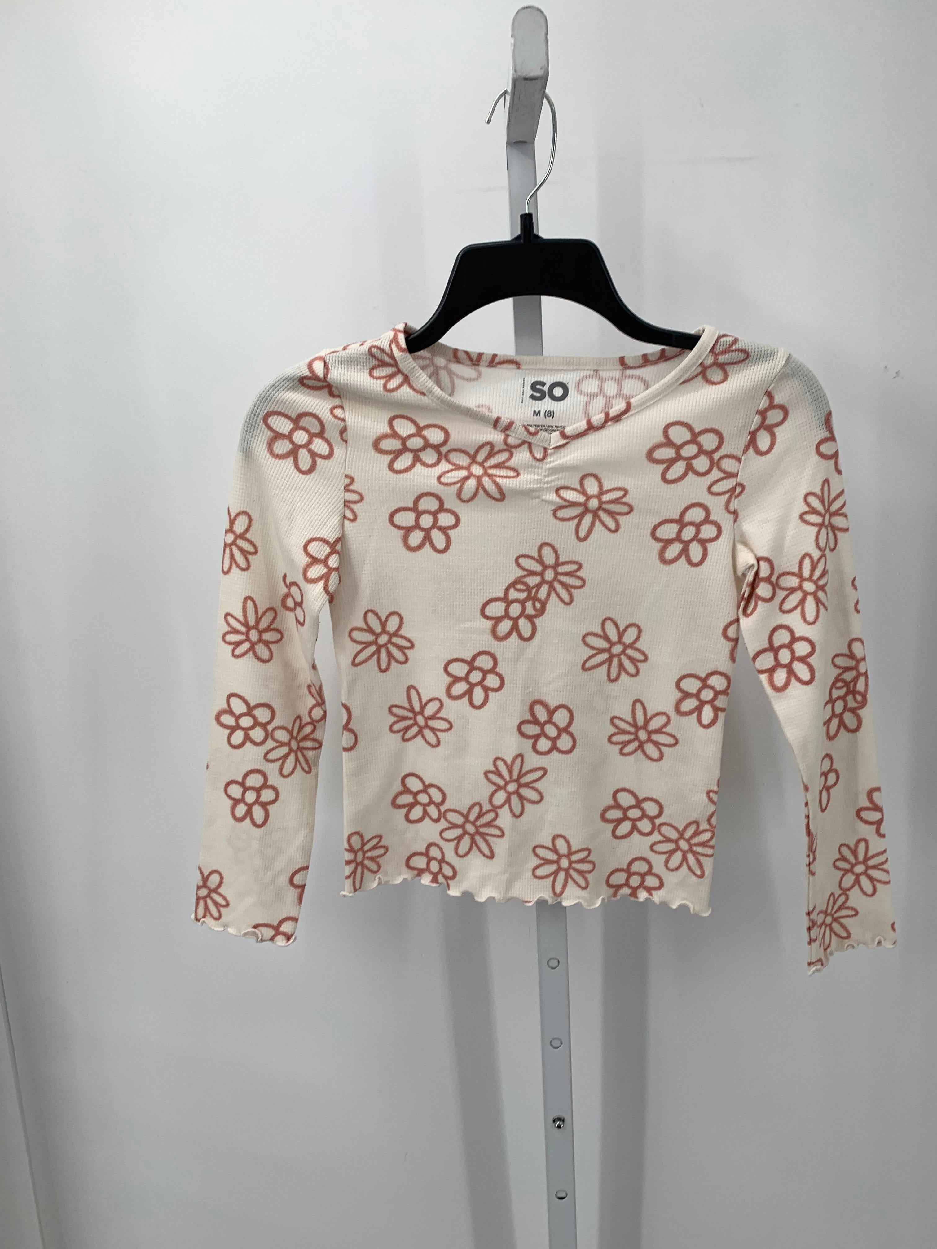 SO Size 8 Girls Long Sleeve Shirt