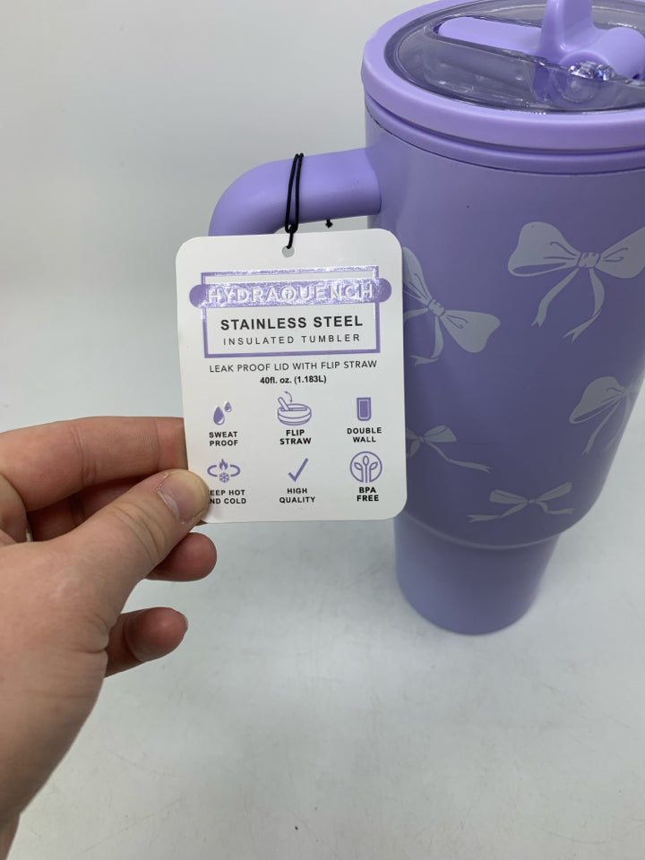 HYDRAQUENCH INSULATED TUMBLER W/ BOWS .