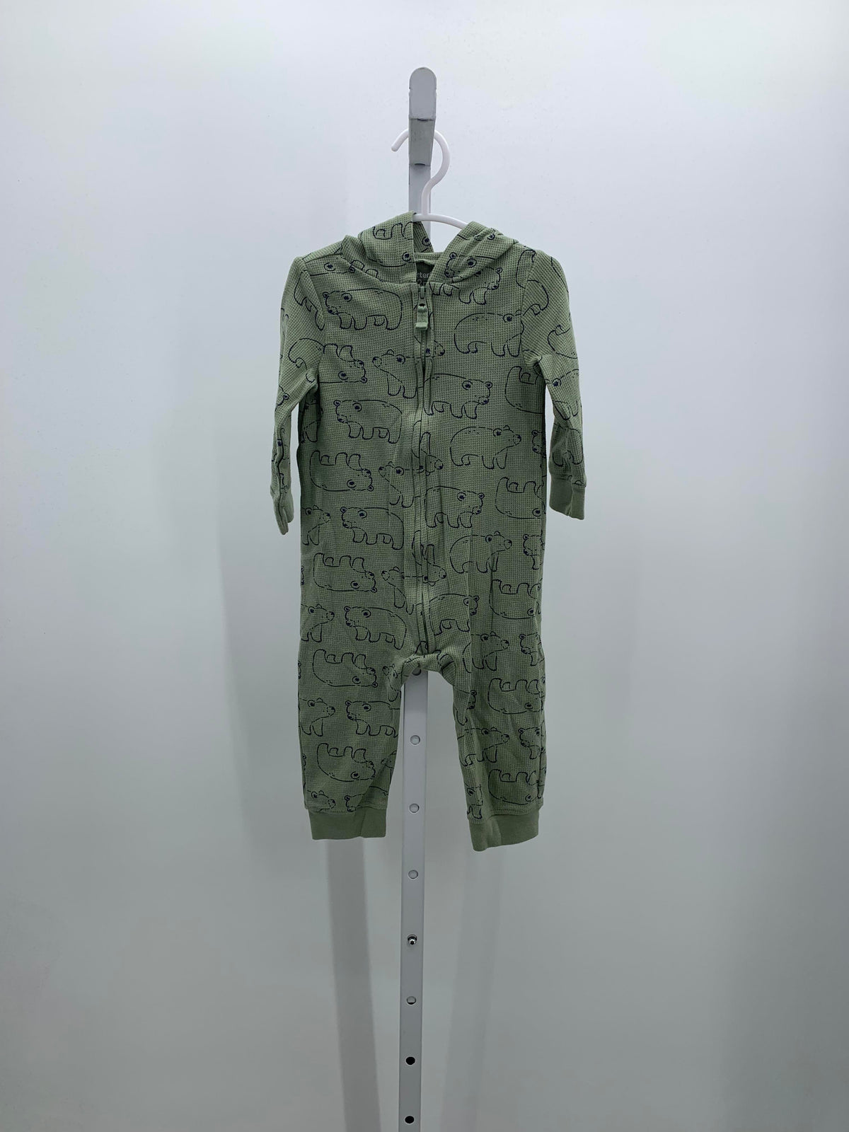 BEARS HOODED WAFFLE KNIT